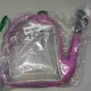 4L Foldable Watering Can with Rotating Nozzle & Long Spout for Plants, Indoor Outdoor Gardening, Clear Plastic-Purple
