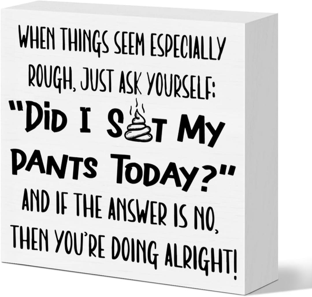 Funny Office Desk Decor Sign, Sarcastic Office Decoration for Work Women Men, Funny Cubicle Decor, Motivational Gifts for HR Coworker Colleague Boss Receptionist, If The Answer Is No