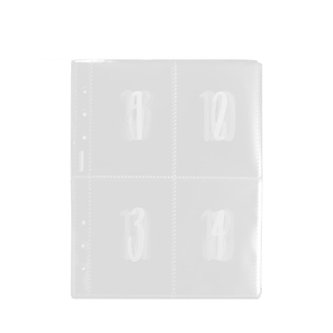 Clear Binder Sheets Sleeves A5 Transparent Photo Album Binder Refill Inner Sleeves Plastic Pockets for Cards,Photocards,Postcards