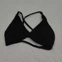 Aoxjox Women's Workout Sports Bras Fitness Backless Padded Sienna Low Impact Bra Yoga Crop Tank Top (Medium, 1 Black)