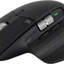 Logitech MX Master 3S - Wireless Performance Mouse with Ultra-Fast Scrolling, Ergo, 8K DPI, Track on Glass, Quiet Clicks, USB-C, Bluetooth, Windows, Linux, Chrome (Black)