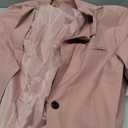 Womens Casual Blazer Open Front Long Sleeve Suit Jackets Work Office Outfits (Pink, L)