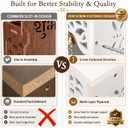 Pooja Mandir for Home in USA, Hindu Wooden Temple for Home, Indian Puja Mandir with Cabinet (White)