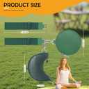 2 x Dual Pouch Wristlet Keychain Wallet Double keychain wallets Mini Pouch Coin Purse Women Coin Detachable Wrist Zip Bag (Green)