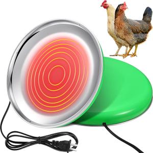 Chicken Water Heater for Winter Chicken Heated Waterer Base 110v 38w Surface Temperature Can Reach About 140 Fahrenheit Degree Poultry Drinker Electric Water Base(8.3 x 8.3 Inches,Green)