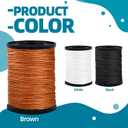 Topus Extra Strong Upholstery Repair Sewing Thread Kit and Heavy Duty Household Hand Needles, Including 7 Styles of Leather Canvas Sewing Needles and 3 Rolls Nylon Thread (70 Yard Per Roll), 3 Colors (Multicolored)