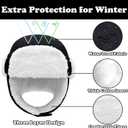 Sarfel Toddler Winter Hat Baby Winter Hat Waterproof Infant Kids Snow Hats Warm Fleece Toddler Trapper Hats Kids Beanie Cap (12-24 Months)