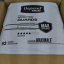 Depend Guards Incontinence Pads for Men, Maximum Absorbency, 104 Count