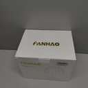 FANHAO Touch Bedside Table Lamp Cordless Lamp, Glass Pumpkin Lamp Portable Desk Lamp, 4000mAh Cordless Rechargeable, 3-Color Dimmable for Dorm Living Room, Aesthetic Home Decor