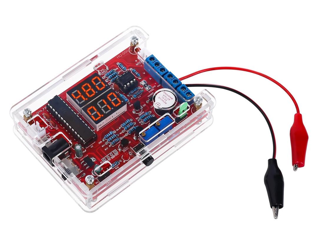 MiOYOOW Soldering Practice Kit, DIY PWM Adjustable Signal Generator Voltage Current Tester Electronics Project Kit, LED Display Multifunctional Frequency Counter Soldering Kit for Learning