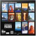 2 x USA National Parks Wall Calendar 2026 12" x 12" FSC Plastic Free - Starts Week On Sunday | Family Planner Art Calendar 2026