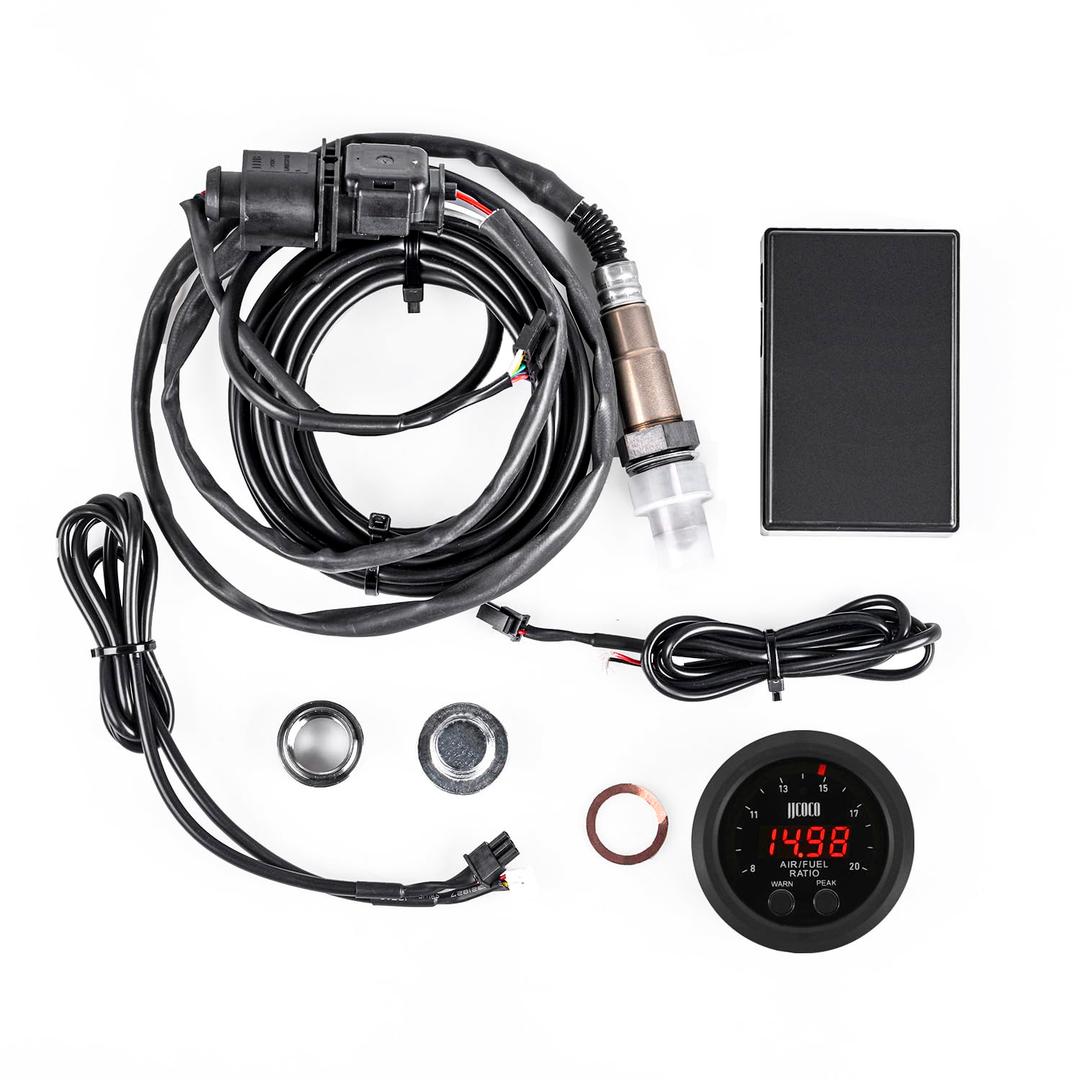 Universal Digital Wideband Air/Fuel Ratio AFR Gauge Kit - 2"(52mm) with LSU4.9 Sensor and Controller Box-Wideband UEGO AFR O2 Oxygen Sensor Controller Gauge