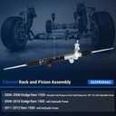 Autoround 55398506AC Hydraulic Power Steering Rack and Pinion Compatible with Ram 1500 2011-2012 & Dodge Ram 1500 2006-2010