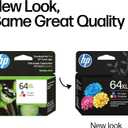 HP 64XL Tri-Color High-Yield Ink Cartridge Printers | Works with Printer Series: Envy Inspire 7950e; Envy Photo 6200, 7100, 7800; Tango | Eligible for Instant Ink | N9J91AN
