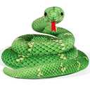 MGZTTHW Snake Plush, 71 in Stuffed Snake Animal, Large Toy Snakes for Kids, Giant Stuffed Animals Snake, Lifelike Plush Snake for Birthday Present Party Prank Prop (Green) : Toys & Games