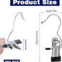 Kifmurase 200Pcs Boot Hangers Clips, Laundry Hooks, Clothes Pins, Closet Hanger Organizer Clamps, Socks Towel Clips, Heavy Duty Clothespins, Bulk Clothes Hangers for Closet Travel Pants Socks