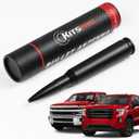 KitsPro 50 Cal Antenna for 2014-2025 Chevrolet Silverado and GMC Sierra Trucks 1500 2500HD 3500HD, Matte Black Short Truck Radio Antenna