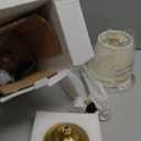 KDG Cordless LED Table Lamp Set of 2, Portables Fabric Shade Desk Lamps, 4000mAh Rechargeable Battery Powered Lighting, Dimmable Light for Dining Room, Bedroom, Bedside, Night Light, Balcony (Bronze)