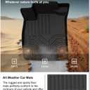 KIWI MASTER Floor Mats for 2018-2022 Honda Accord, Custom Fit All Weather Car Mats, Heavy Duty TPE Floor Liners, Front & Rear 2 Row, Black