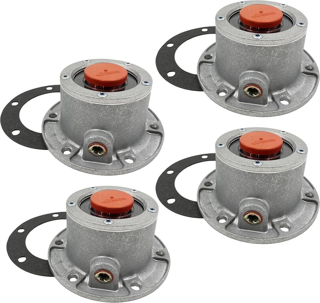 Torque 343-4024 Trailer Hub Caps Compatible with Stemco 3434024 Aluminum Hub Cap for Trailer Axle (Replaces Stemco 343-4024 SKF 1612 1711 1811) (4 x TR3434024)
