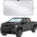 EcoNour Windshield Sunshade for Cars | Full-Size Heat & UV Protection | High-Coverage Light-Blocking Car Sun Shade | Foldable Design Keeps Interior Cool | Compact Storage- X-Large