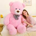 MaoGoLan Giant Pink Teddy Bear 55 inch Life Size Big Bear Large Stuffed Animals for Girlfriend