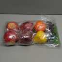 Artificial Fruits Pack, Fake Mixture Fruits for Home Decor, Simulation Fruit Set, Party Chirstmas Decortion, Faux Fruit Modle for Photoshoot, Artificial Apple Pear Grape Orange (6 Kinds,8 Pcs)