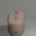 wegear USB Wireless Mouse for Laptop PC Mac, 2.4GHz Cordless Mouse with 6 Buttons, 5-Level Adjustable 4000 DPI, Ergonomic Portable Optical Computer Mice, 24-Month Battery Life-Pink