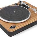 House of Marley Stir It Up Wireless Turntable: Vinyl Record Player with Wireless Bluetooth Connectivity, 2 Speed Belt, Built-in Pre-Amp, and Sustainable Materials (Signature Black)