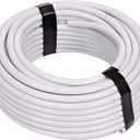 Raindrip R255DT 1/4-Inch Drip Irrigation Supply Tubing, 50 Foot, , for Drip Irrigation, Drip Emitters, Irrigation Parts, Systems, White Polyethylene