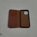 SHIELDON Case for iPhone 15 Pro Max 6.7", Genuine Leather Wallet Flip Magnetic Cover RFID Blocking Credit Card Holder Kickstand TPU Shockproof Case Compatible with iPhone 15 Pro Max 5G - Retro Brown