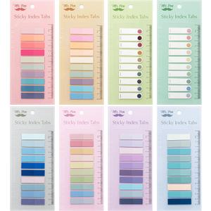 Mr. Pen- Colorful Sticky Tabs, 1600 Pcs, Transparent Page Markers, Annotating Book Tabs (Morandi and Vintage)