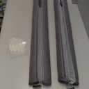 MAGZO Door Draft Stopper for Bottom of Door, 2 Pack 30 Inch Under Door Draft Stopper, Fan Shaped Under Door Gap Filler Bottom, Door Soundproofing, Grey