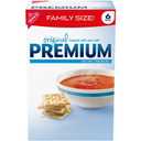Premium Original Saltine Crackers, Lunch Snacks, Family Size, 24 oz (Pack of 1), BBD: 28 Jul, 2026