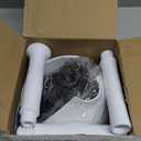 FORASTO Heavy Duty Toilet Plunger with Holder - Extra Large Diameter & Enhanced Cavity Design for Powerful Clog Removal, Odorless Toilet Plunger for Bathroom Accessories & Cleaning Supplies, White