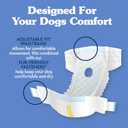 Simple Solution Female Dog Diapers Disposable Diapers for Potty Training, Incontinence, and Heat Cycle Protection Leak-Proof Fit for Small Dogs, 12-19 Inch Waist 30 Count
