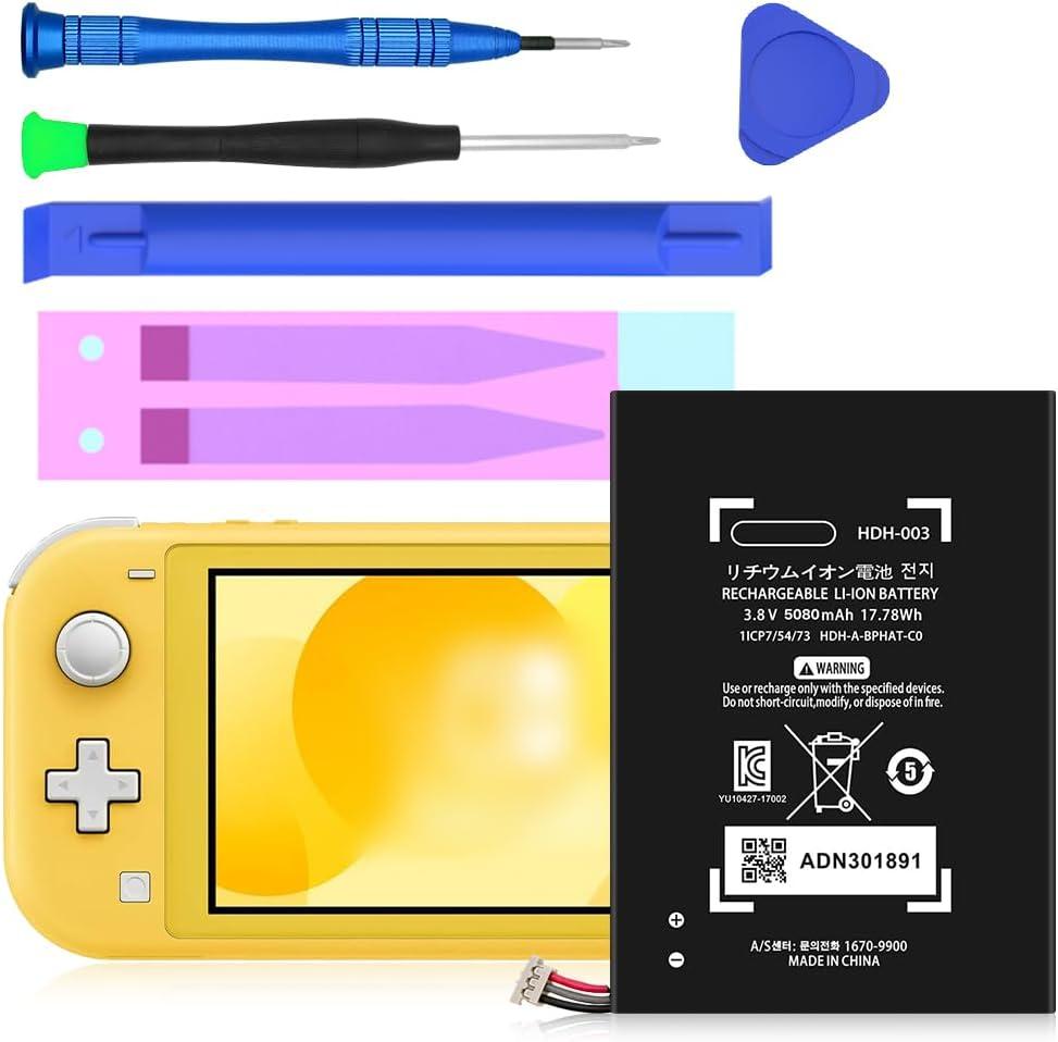 HDH-003 Battery, Replacement Battery for Nintendo Switch [Upgrade] Ultra High Capacity Li-ion Replacement Battery Compatible with Nintendo Switch Lite,HDH-003 HDH-001 Lite