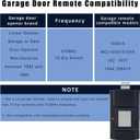 2 Pack Replacement for Linear Stanley 1050 Gate Garage Door Opener Remote 310MHz 10 Dip Switches Remote Control Compatible with Linear MCS105015 105015 1082 109410