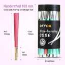 Pre-Rolled Cones | Cones 50 Pack(white) | Burn Slow and Even | Cones rolling paper (Gold and Silver)