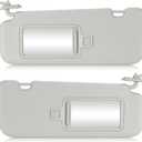Left Driver Right Passenger Side Gray Sun Visor Fit for Hyundai Elantra 2017 2018 2019 2020 Sunvisor Replacement 85210-F0100TTX 85210F0100TTX 85220-F0100TTX 85220F0100TTX