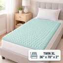 DMI Twin XL Mattress Topper Egg Crate Foam Mattress Topper for Pressure Relief, Weight Distribution & Enhanced Airflow Dorm Bed Mattress Topper 2 Inch - Improved Comfort & Alignment- Blue