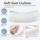 FDW Office Chair Massage Computer Chair High Back Adjustable Desk Chair Rolling Swivel Executive Chair PU Leather with Lumbar Support Arms Headrest Task Chair,White