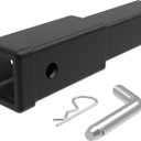 2 Inch Receiver Hitch Extender with 8 Inch Hitch Extension Length Provides More Clearance from Spare Tire and Tailgate
