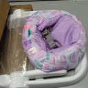 Bright Starts Learn-to-Sit Baby Floor Seat, 2-Positions Grow with Infant, Portable Baby Chair, Includes Sensory Toys, Unisex, 4-12 Months, Purple Paradise