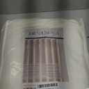 NICETOWN Flax Natural Linen Curtains for Room Divider, Grommet Top Thick Flax Semi Sheer Vertical Drapes Privacy Assured with Light Filtering for Sliding Glass Door, W68 x L84, 2 Pieces