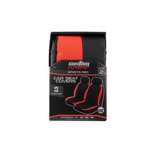 CA 2 Pack Rich Red Sports Seat Covers