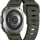 6Pack Rugged Sport Band for Samsung Galaxy Watch Ultra Bands 47mm Men/Women,Two Tone Silicone Waterproof Strap Compatible with Samsung Watch Ultra Band,Galaxy Watch 7 Ultra Bands Replacement Correa Reloj