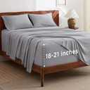 BedsureGet Cozy Moisture Wicking Sheet Set Twin