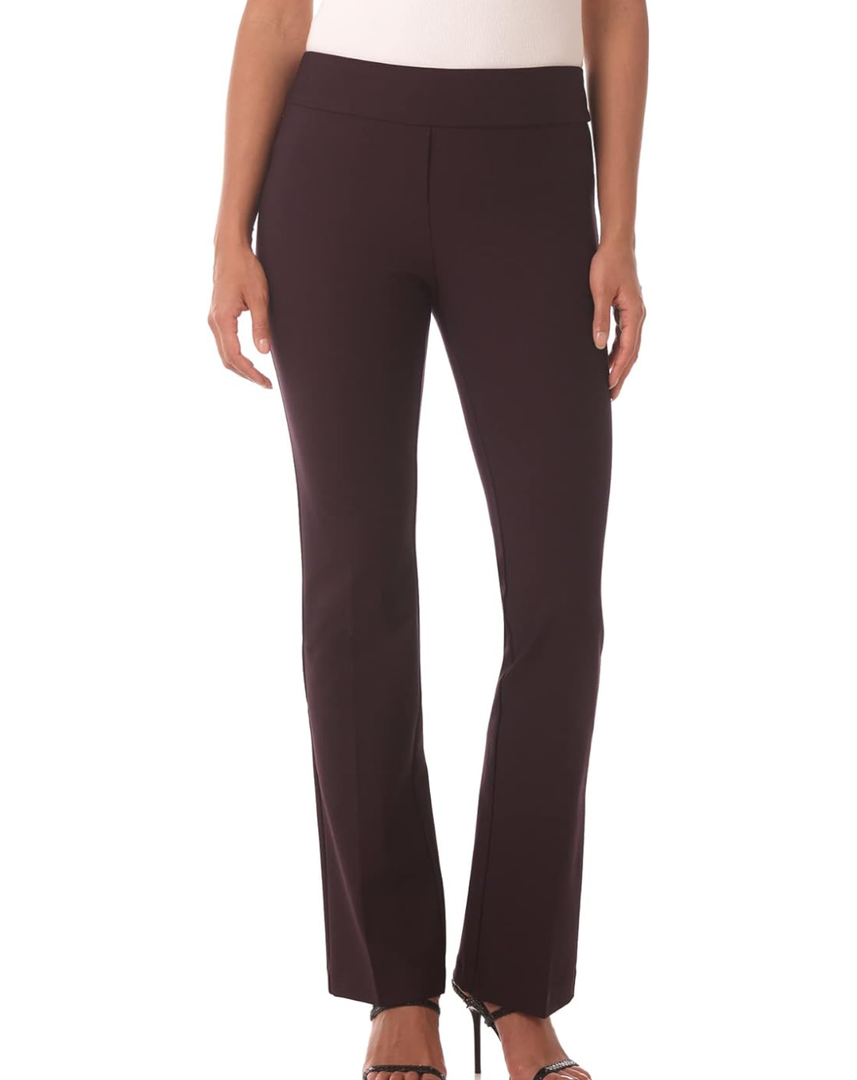 Rekucci Women's All Season Knit Secret Figure Bootcut Pant, 12