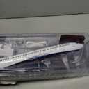 B737 Model Airplane 18.5 Inches Long 1/150 Scale 737 Aircraft with LED Lights and Airport Scene Accessories Ideal Display and Gift